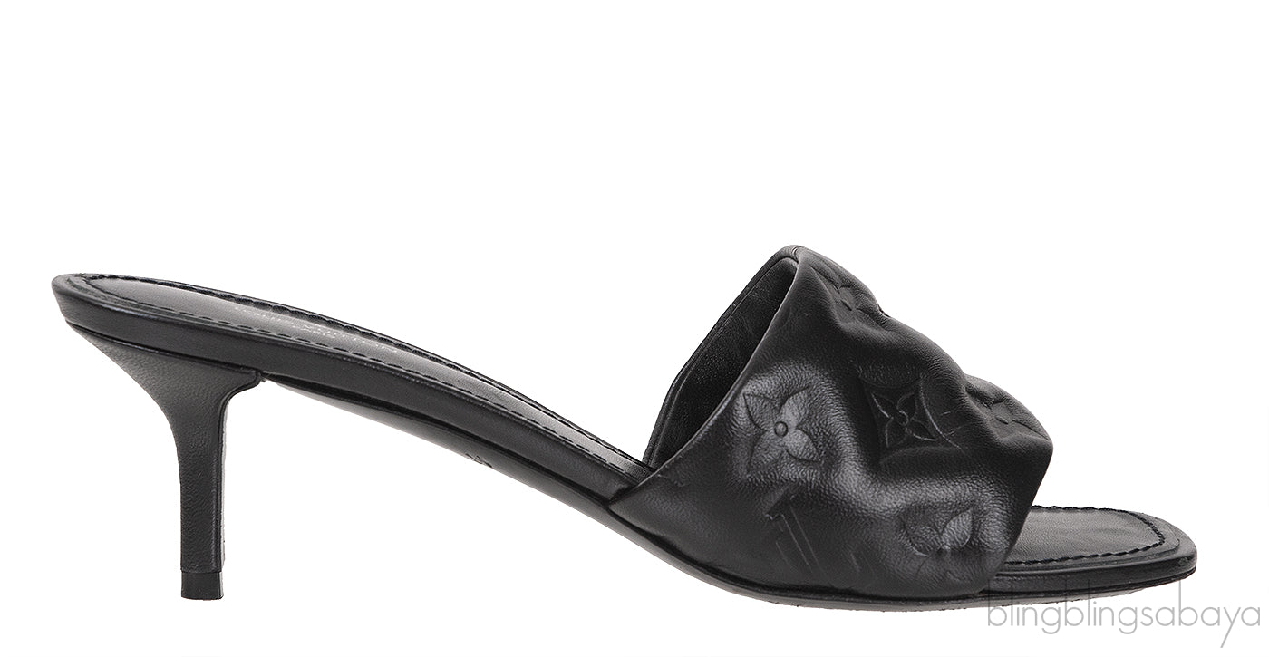 Black Leather 55 mm Revival Mule