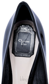 Black Patent Lucky Peep Toe