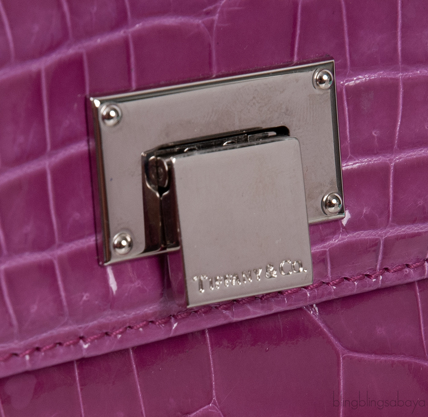 Tiffany & Co.Cornelia Purple Crocodile Lunch Box