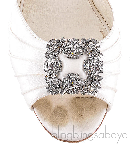 Cassia Ivory Peep Slingback Pump