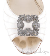 Cassia Ivory Peep Slingback Pump