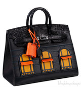 Sac Birkin 20 Sellier Faubourg So Black Crocodile Bag