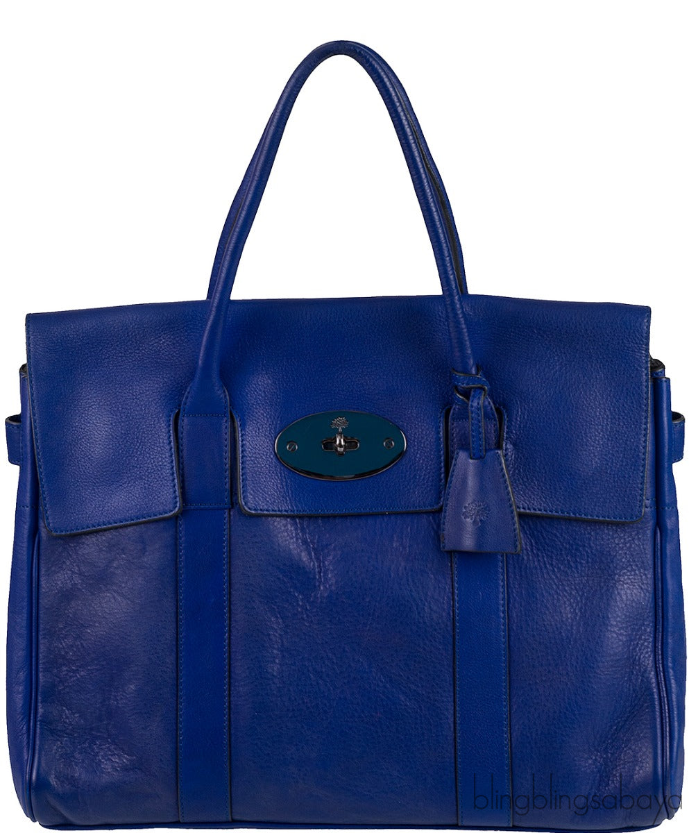 Mulberry Bayswater Blue Top Handle Bag