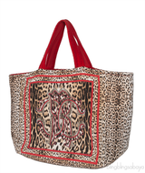 Leopard Print Beach Tote Bag