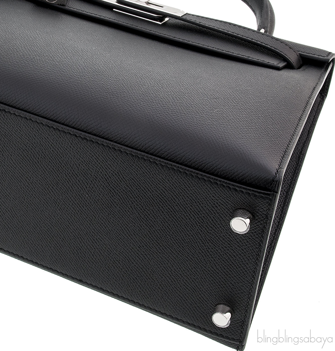 Kelly 28 Sellier Epsom Black PHW