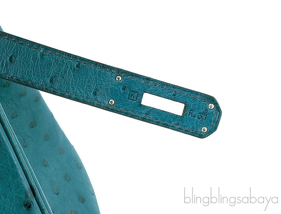Birkin 32 HAC Blue Cobalt Ostrich