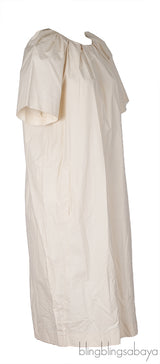 Marni Beige Plain Cotton Midi Dress