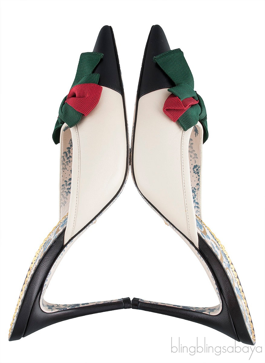 Web Bow Slide Mules