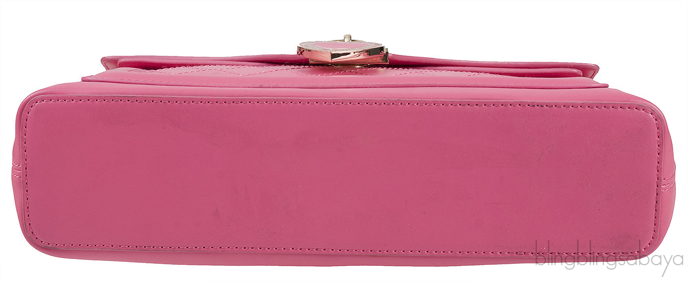 Pink Flap Shoulder Bag
