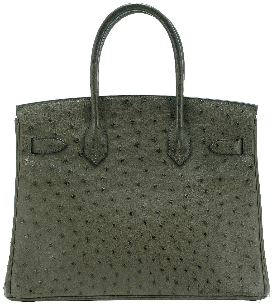 Birkin 30 Ostrich Vert Olive PHW