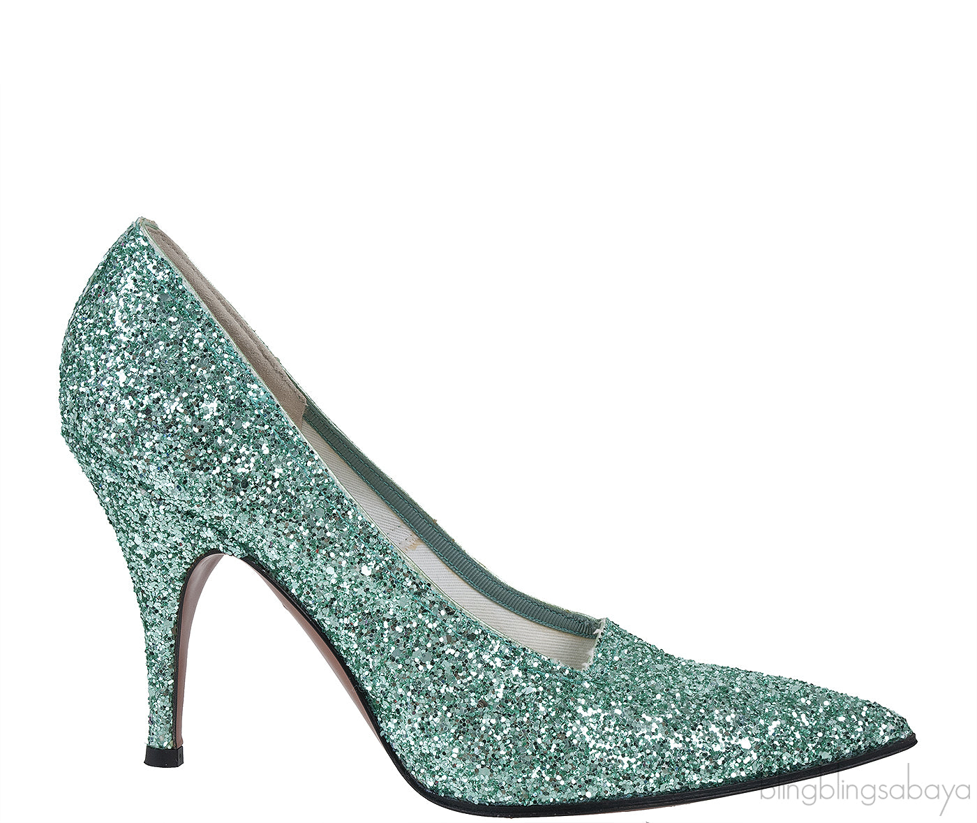 Green Dorothy Glitter Pumps