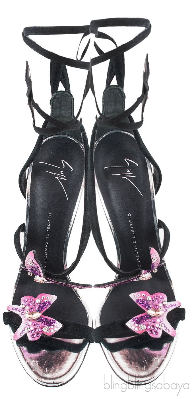Mistico Butterfly Suede Leather Sandals