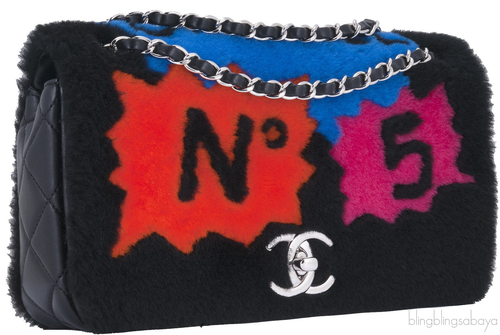 Black Supermarket Fur Patchwork N°5