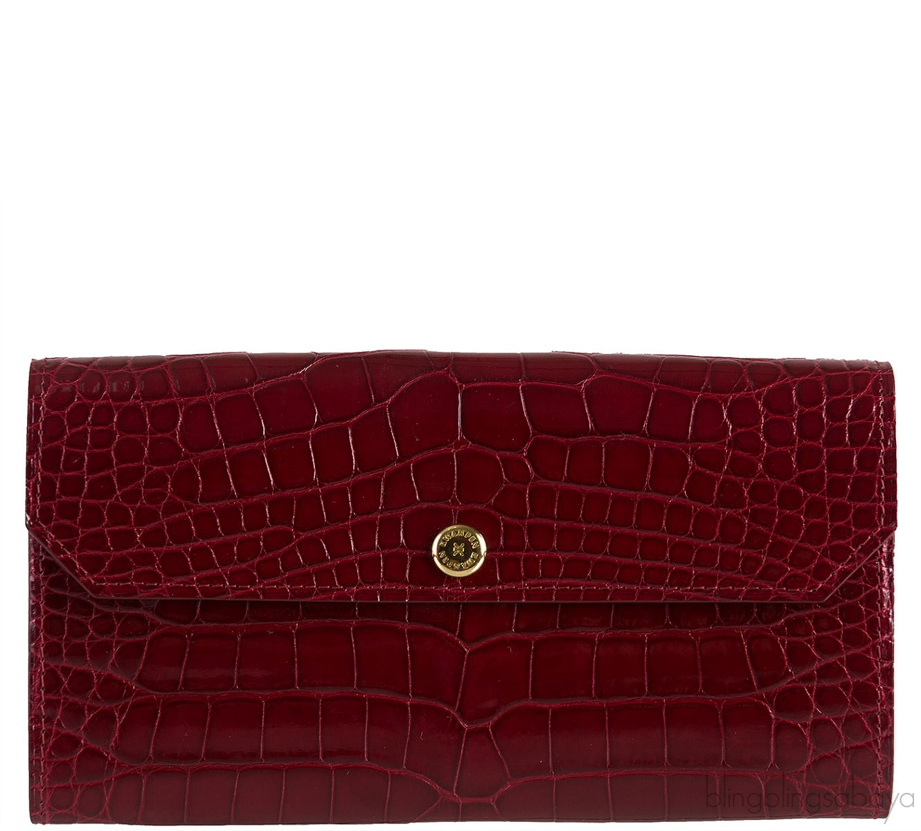 Bordeaux Crocodile Wallet