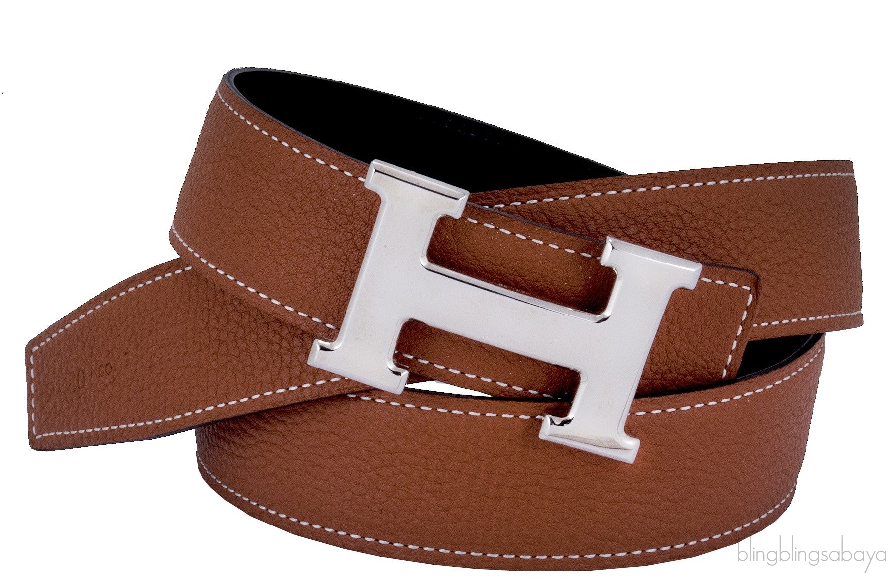 \"H\" Belt Gold / Black