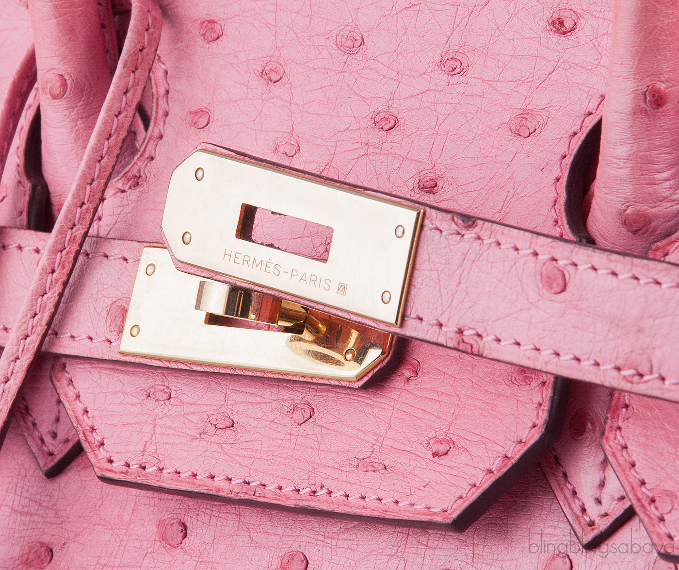 Birkin 35 Light Pink Ostrich GHW