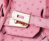 Birkin 35 Light Pink Ostrich GHW