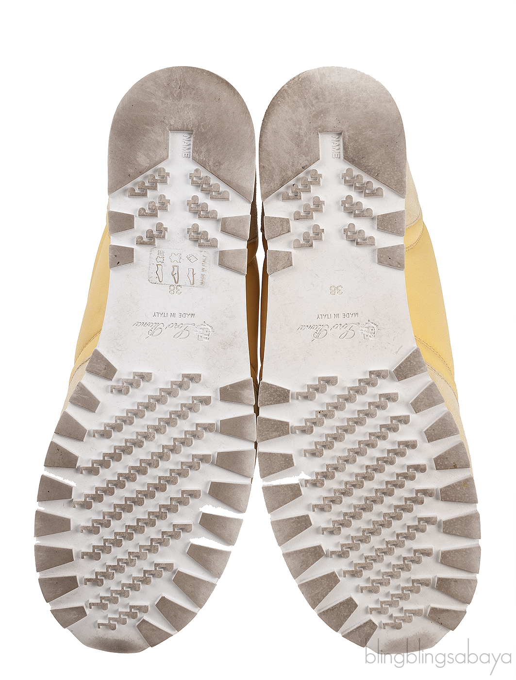 Loro Piana My Wind Microfibre Yellow Sneakers
