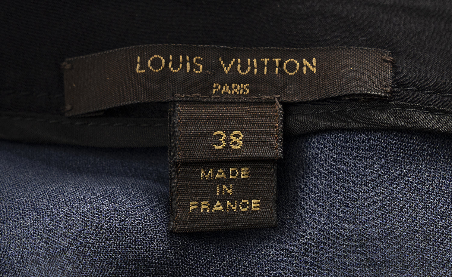 Louis Vuitton Blue Paris Print Top