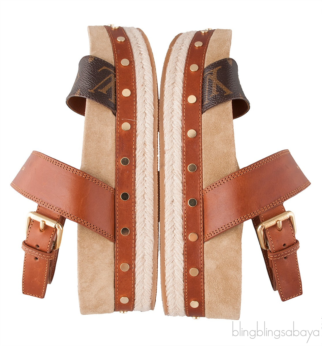 Monogram Platform Sandals
