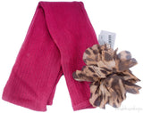 Fuchsia Wool Scarf & Hat