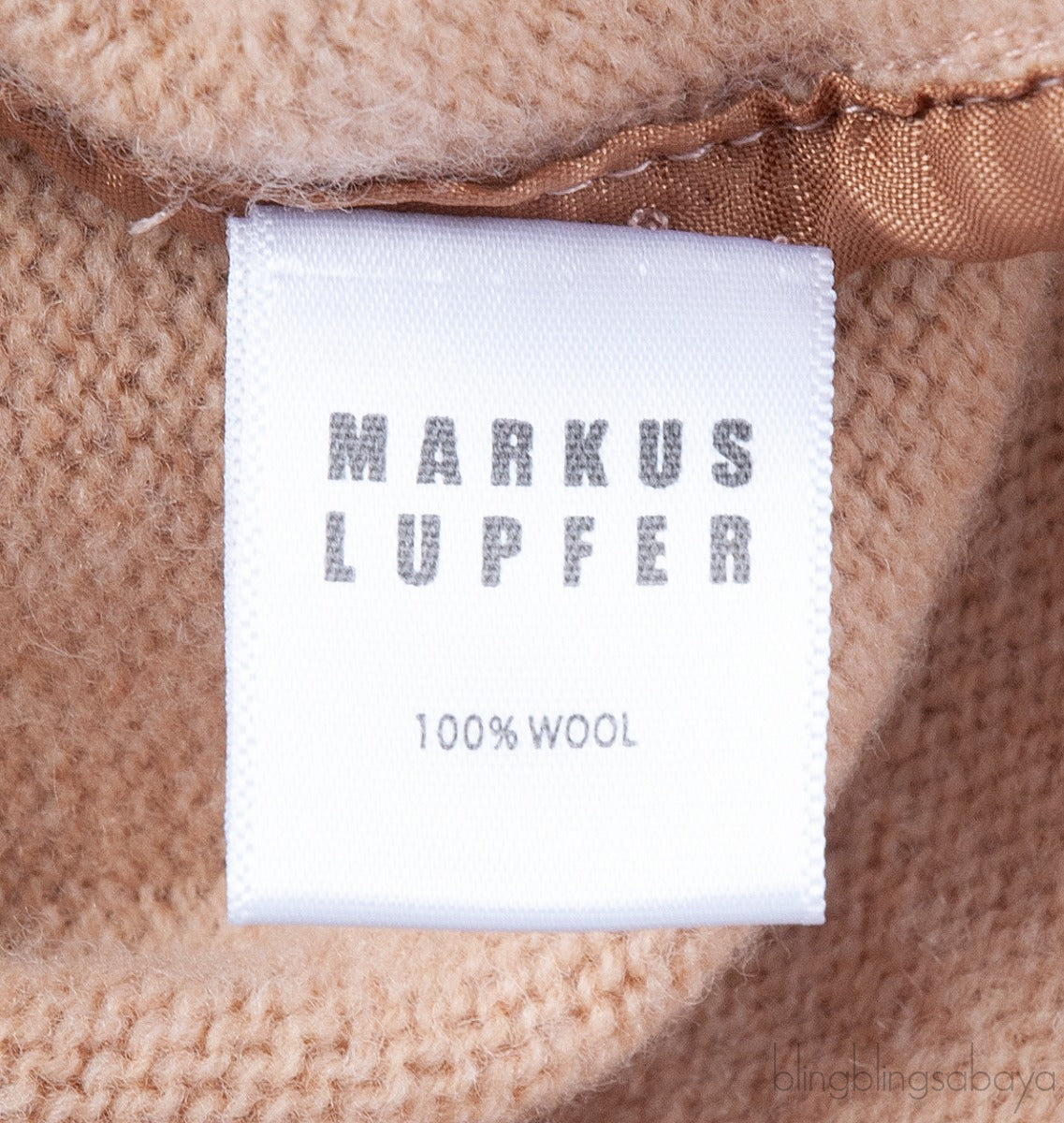 Brown Wool Sequins Knit Sweatshirt