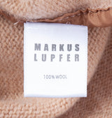 Brown Wool Sequins Knit Sweatshirt