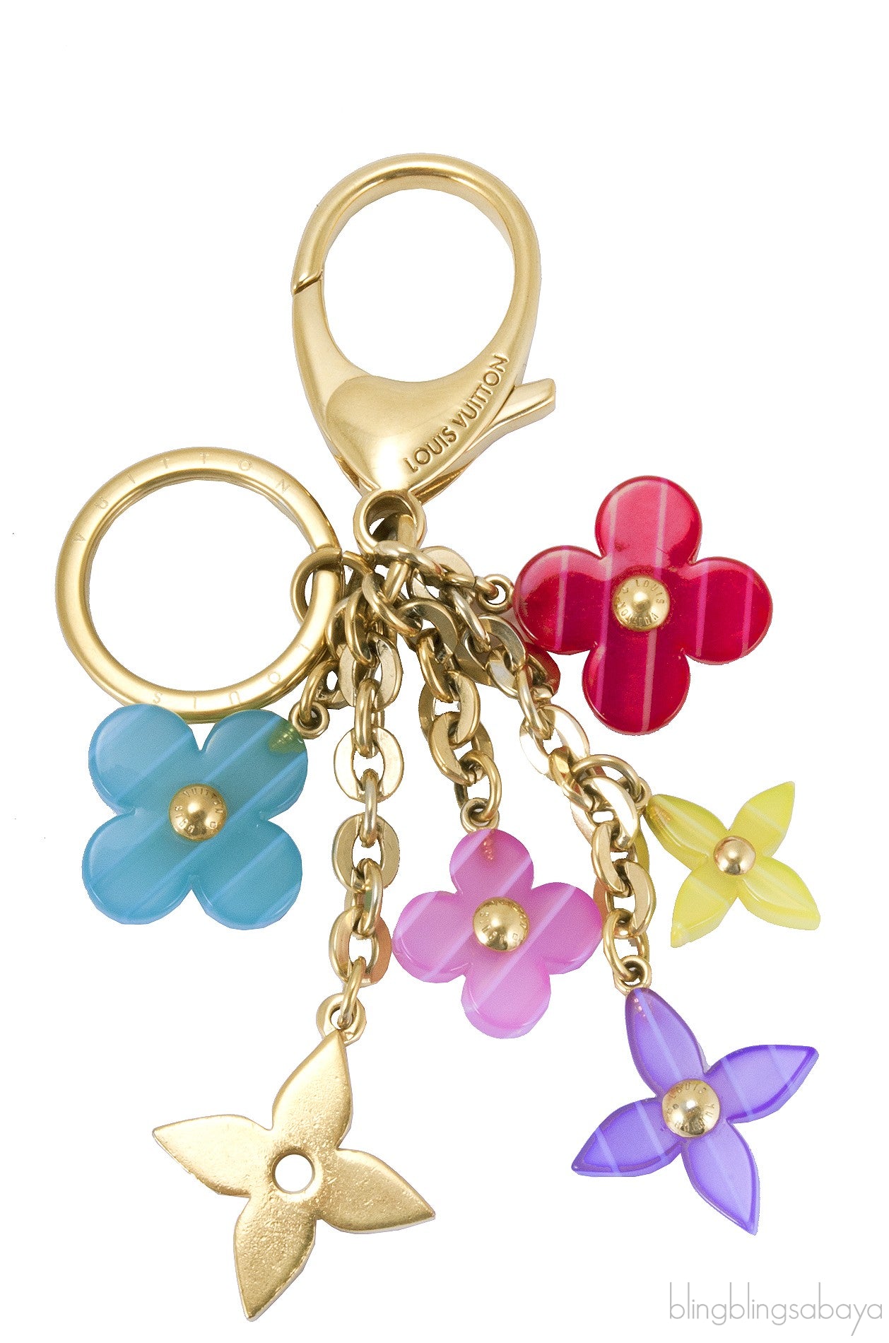 Multicolor Floral Bag Charm