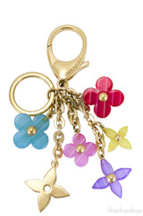 Multicolor Floral Bag Charm