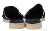Loro Piana Charm Walk Babouche Suede Black Mules