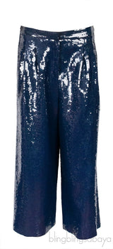 Blue Sequin Embellished Top & Trouser
