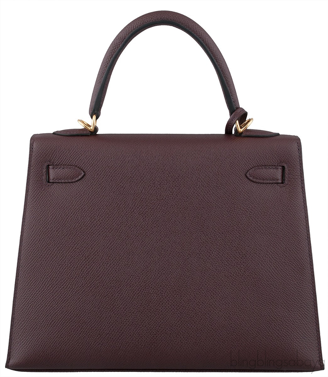 Kelly 25 Rouge Epsom Sellier GHW