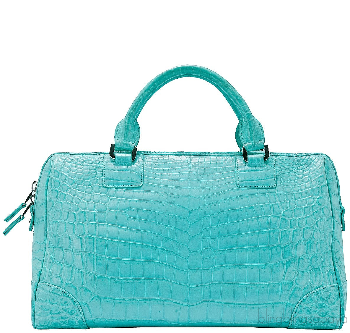 Tiffany Blue Crocodile Handbag