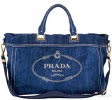 Blue Denim Shoulder Bag