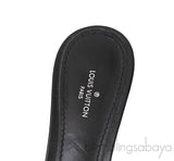 Black Leather 55 mm Revival Mule