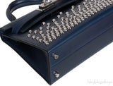 Kelly 20 Mini Sellier Cloute Blue Abysse Box Studded PHW