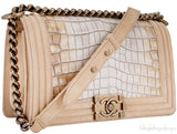 Le Boy Alligator Flap Bag