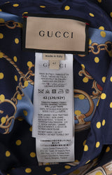 Polka-dot Chain & Crest Printed Shirt and Wide Leg Trouser