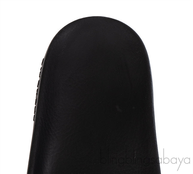 Givenchy Black Logo Print Pool Rubber Slides