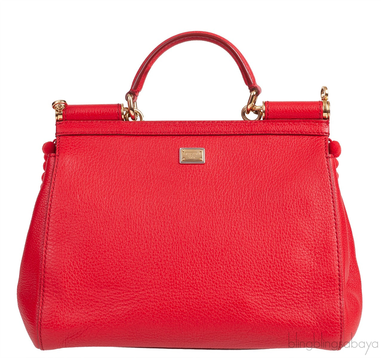 Red Miss Sicily Crystal & Flower Embellished Bag
