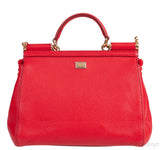 Red Miss Sicily Crystal & Flower Embellished Bag