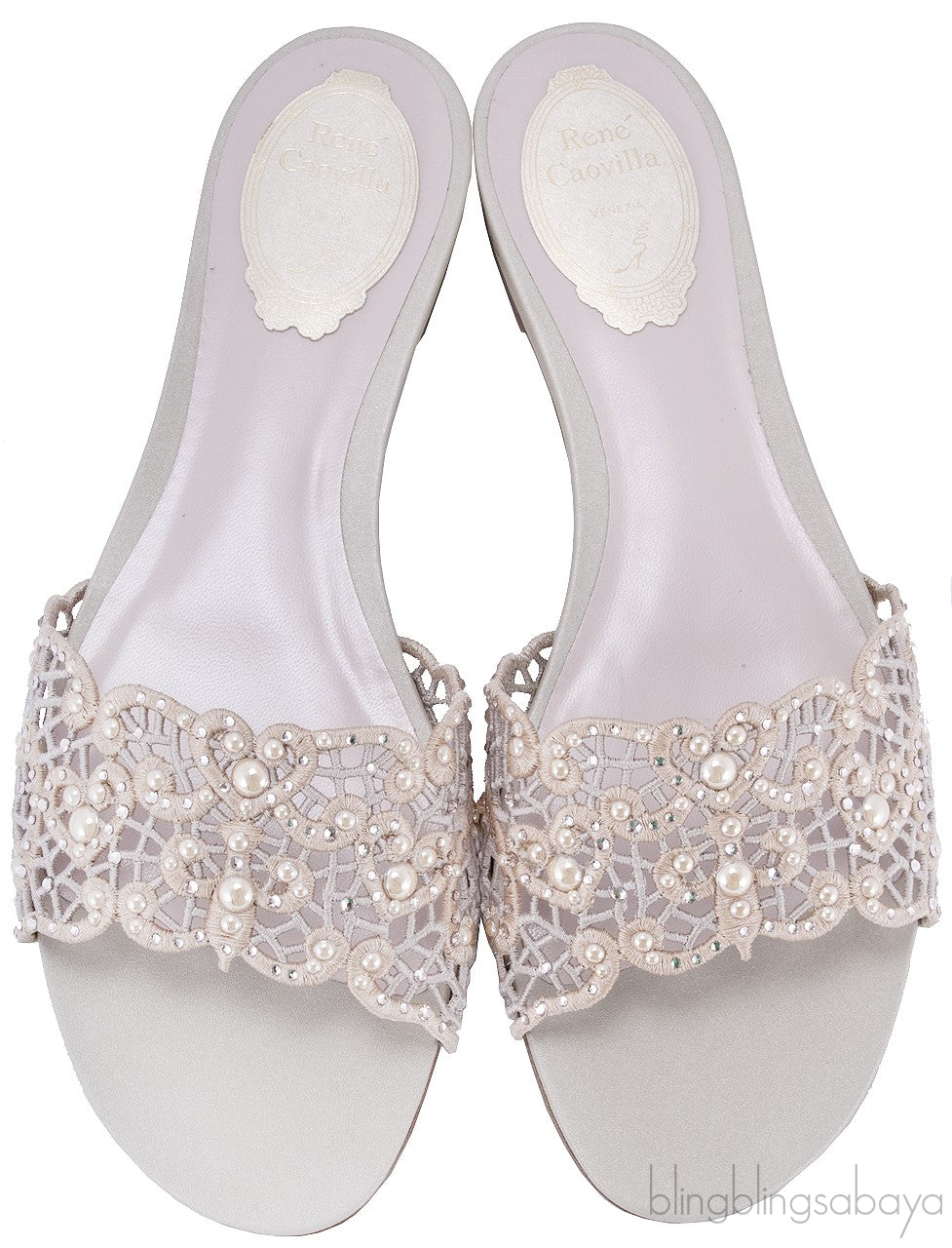 Crochet Slip-on Flat Sandals