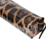 Leopard Print Patent Leather Accessories Pouch