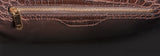 Brown Crocodile Shoulder Bag