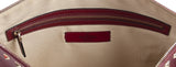 Dark Red Rockstud Large Clutch