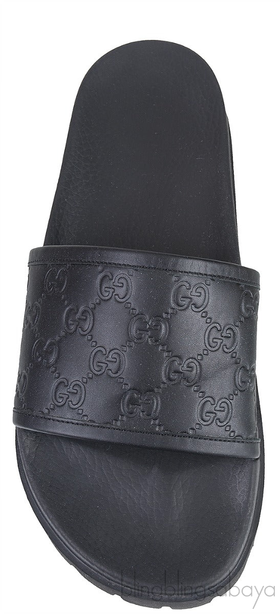 Pursuit Track Leather Slides