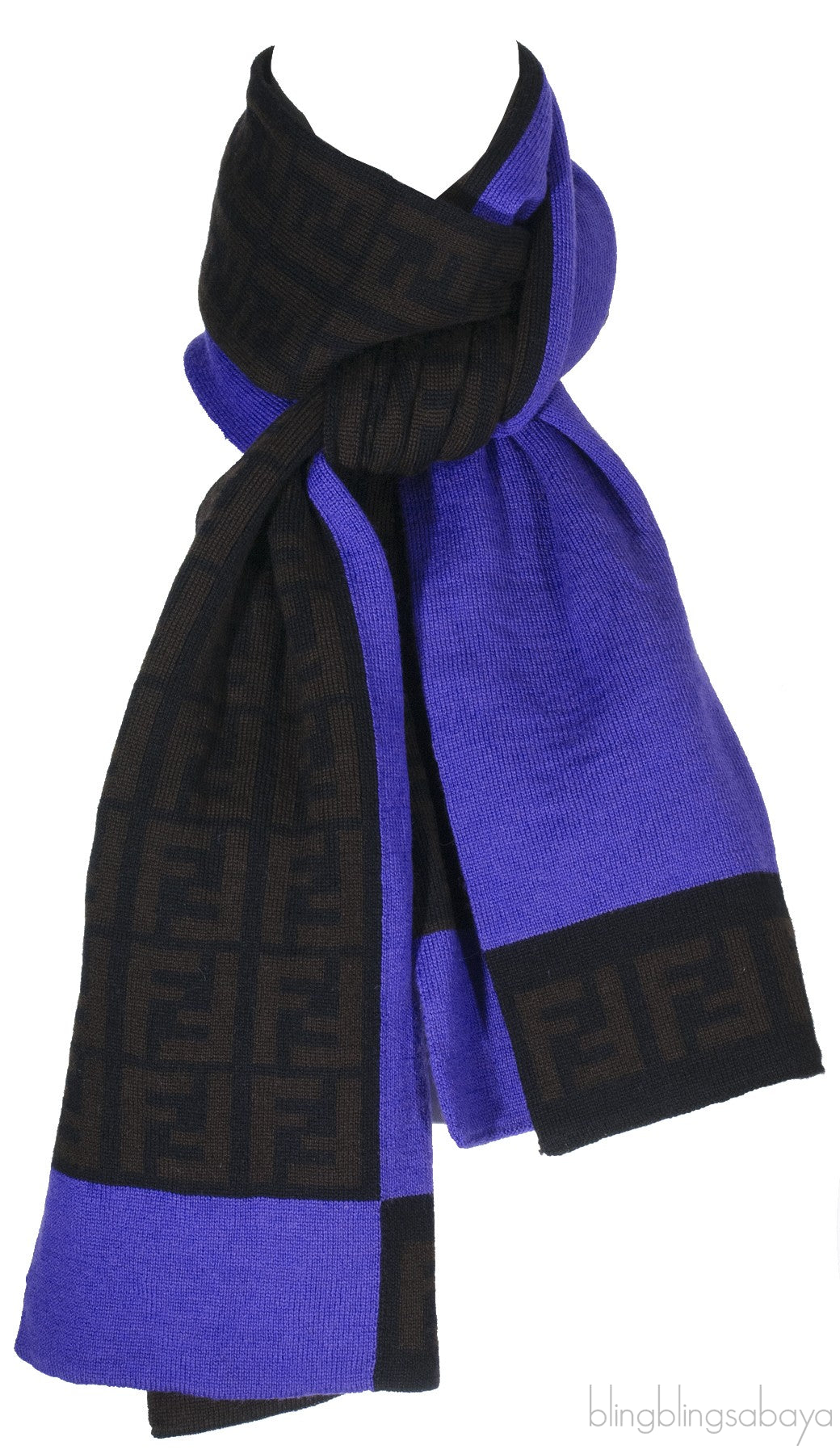 Fendi FF Wool Long Scarf & Gloves