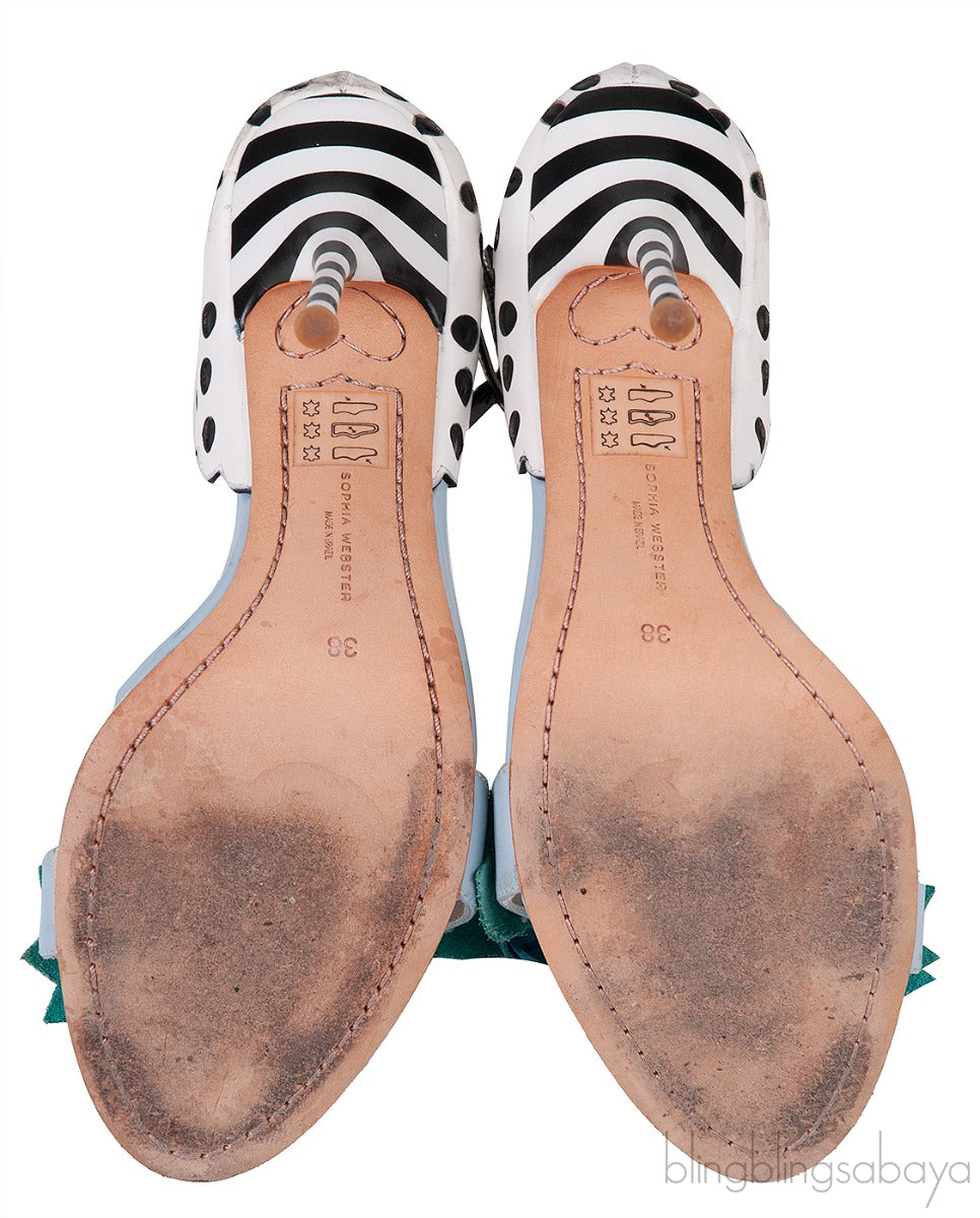 Sophia Webster Polka-dot Lilico Slingback Sandals