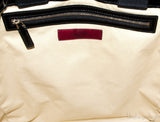 Beige Lace-appliquéd Raffia Tote