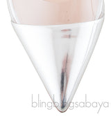 PVC Silver Pointed Toe Heels